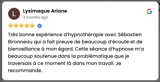 Témoignage d’un patient du cabinet d’hypnothérapie à Montreuil